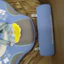 Mambobaby Float with Canopy and Tail New Upgraded Non-Inflatable Baby Pool Float Mambo Float Swim Trainer Solid Infant Swim Float Adjustable Pearl Foam Baby Swim Ring
