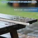 2 Pack 3/8"-16 UNC Threaded Rod, 304 Stainless Steel, 24" Long