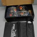 4 Pack Retractable Ratchet Straps (2"  10'), 3000LBS Break Strength Self Retracting Ratchet Straps Heavy Duty Retractable Tie Down Straps for Motorcycle, Trailers, Boats, ATVs, UTVs