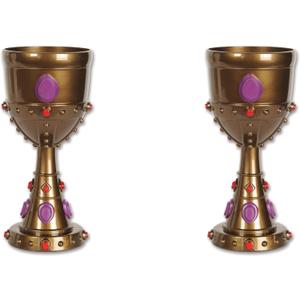 Beistle, 2 Piece Plastic Jeweled Goblets, 8 Ounces