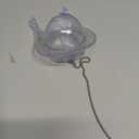 Clear Protective Pacifier Case Holder, Portable Egg-Shaped Baby Soother Storage Box with Metal Bead Chain for Attachment