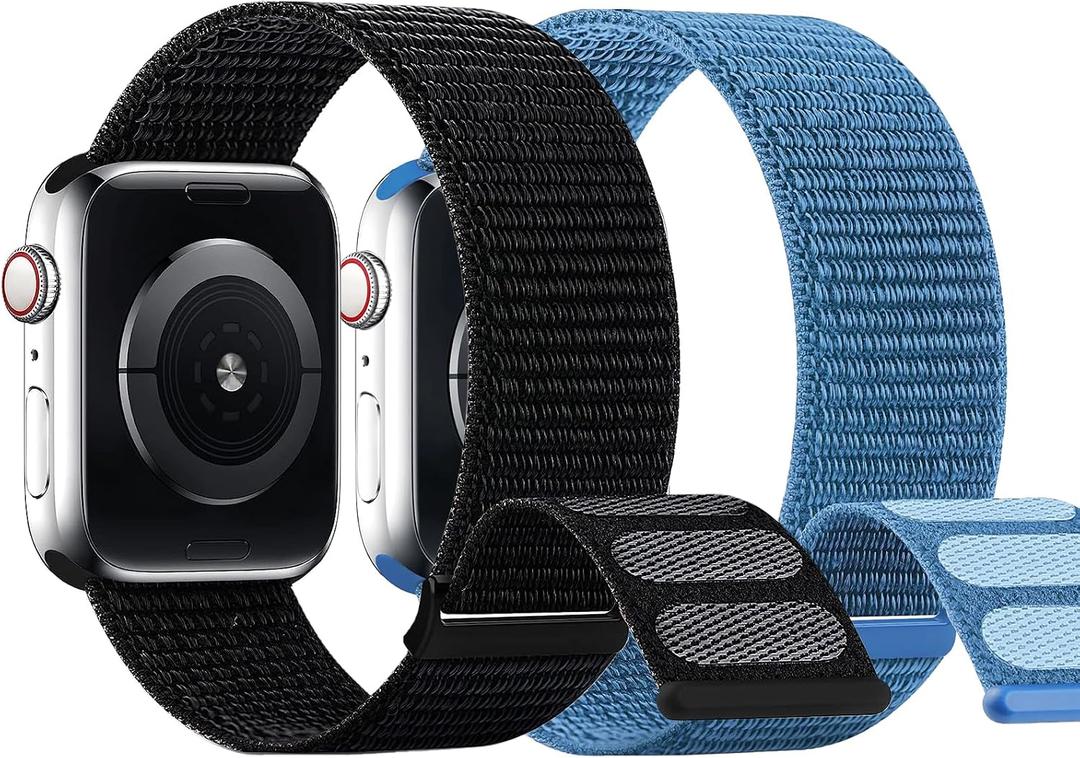 SimpleThings Compatible with Kids Apple Watch Bands, Nylon Hook and Loop for K12 Boy Girl Small Wrist iWatch Series 9 8 7 6 5 4 3 SE SE2 SE3