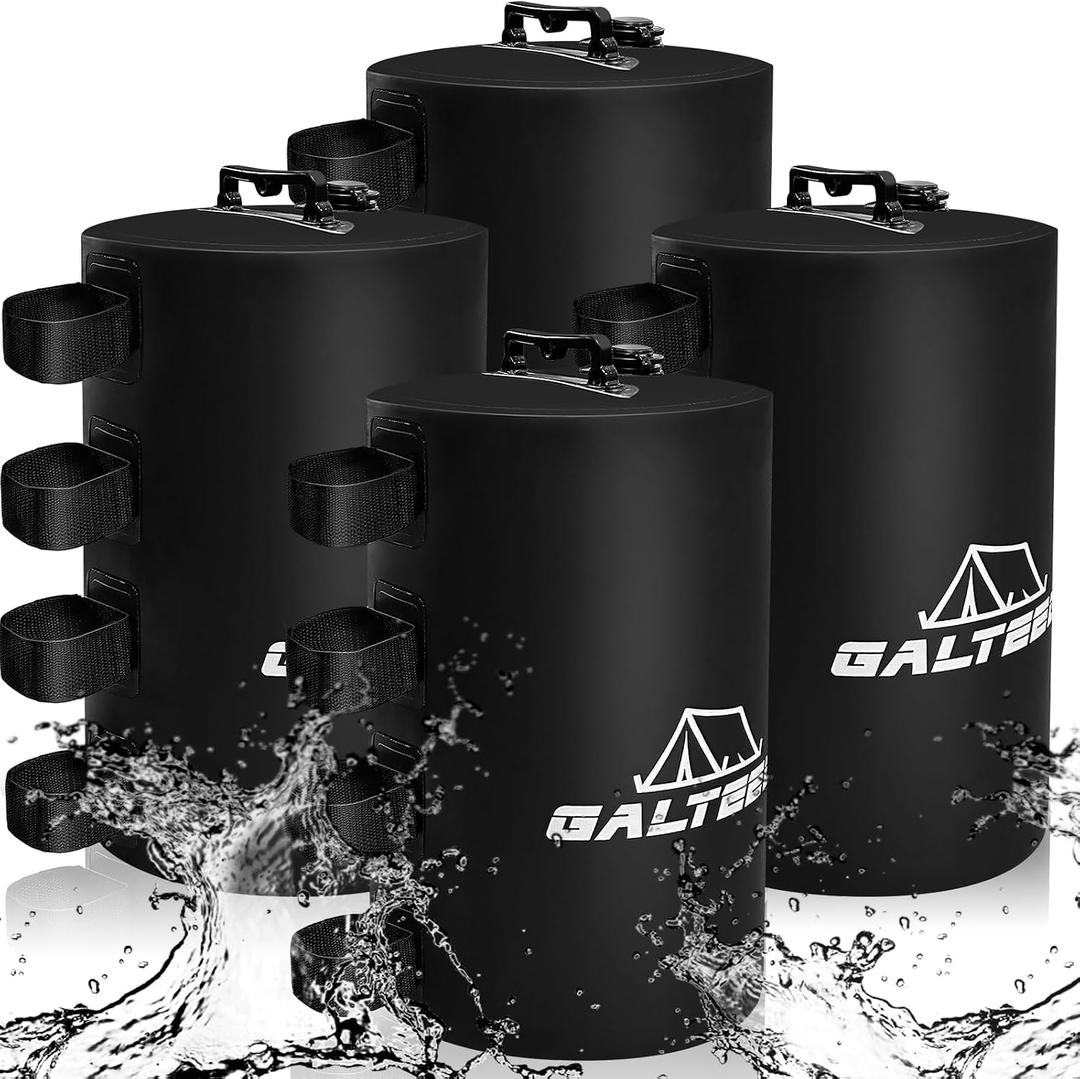 Canopy Water Weight Bag,220 LBS Water Tent Weights Set of 4 Leg Weights for Pop Up Canopy,Canopies,Tent,Gazebo,Black