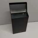 Architectural Mailboxes Modern Heritage Vertical Wall-Mounted Mailbox for Outside, Rust-Resistant Galvanized Steel Metal Small Mail Box, Black Modern Wall Mailbox