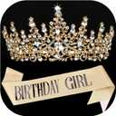 COCIDE BIRTHDAY GIRL Sash for Women Happy Birthday Sashes and Crowns for Girls Crystal Tiaras for Princess Gold Party Decoration for Gift Headband Supplies Accessories Favors