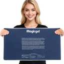 Magic Gel Extra Large & Reusable Ice Pack (15x23.5 inches, XL) for Maximum Back and Full Body Pain Relief from Injuries, Swelling, Bruises, Sprains | Ice Blanket for Sleeping & Physical Therapy - Gray