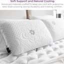 PranaSleep Asha Natural Latex Pillow, Firm Support, Side Sleeper Pillows for Adults, Bedding Essentials for Hot Sleepers, Queen Size, 30" L x 17" W x 6" H