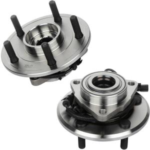 Wheel Hub Assembly SCITOO 2pcs Wheel Bearings Fits 2013-2017 Ram 1500 Front Hub Bearing With 5 Lugs HA590515 515151