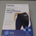 REVIX Extra Large Hip Ice Pack Wrap After Surgery, Reusable Gel Cold Pack for Hip Replacement Recovery, Sciatic Nerve, Cold Therapy Hip Flexor Compression Wrap, Black
