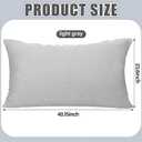 Barydat Pillow Headboard Twin XL Removable Dorm Bed Headboard Reusable Plush Tufted Detachable College Back Support Pillow Back Cushion for Twin XL Dorm School Bed(Light Gray)