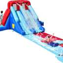 AirMyFun Inflatable Bounce House with Double Slide, Kids & Adults Water Slides for Outdoor Fun