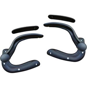 Office Chair Adjustable Armrest Pair with Mount Screws and Comfort Pads, Black Arm Support Replacement for Gaming and Desk Chairs, 13.78 Inch- Style A