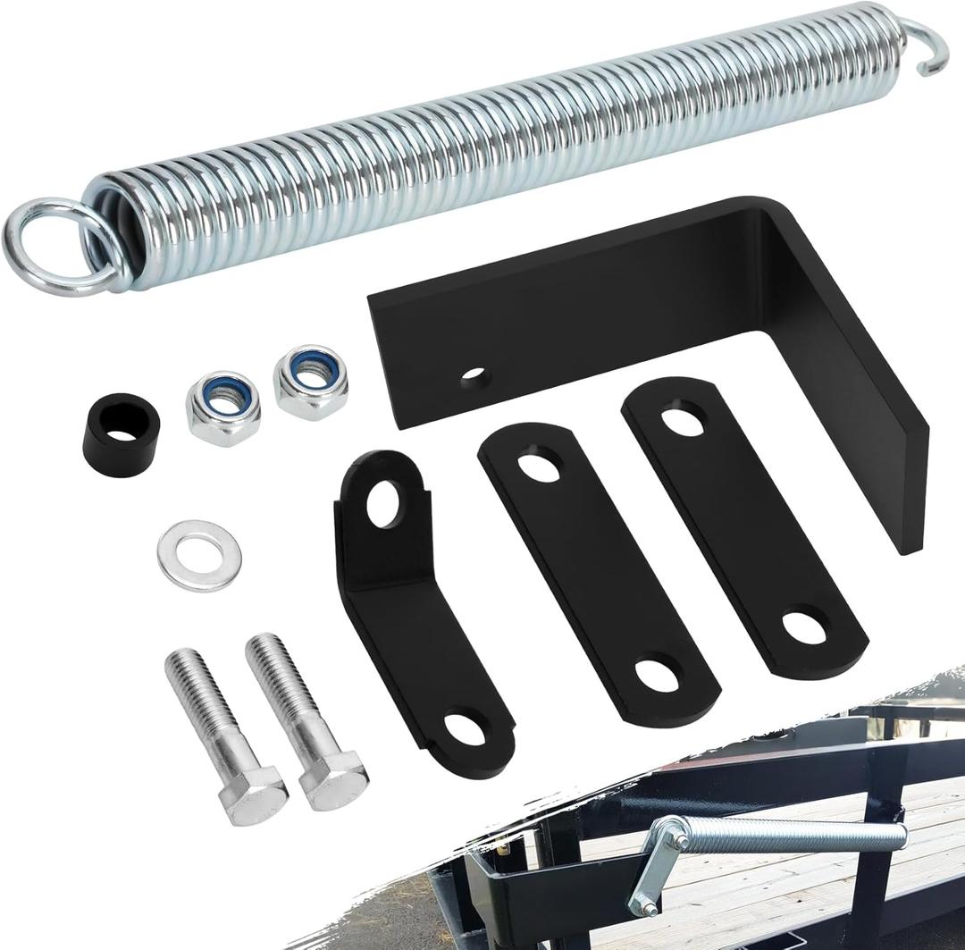 Right Side Trailer Tail Gate Spring Lift Assist Kit for Most Trailer Tailgates, Trailer Tailgate Lift Assist with Bracket and Hardware, For Easier Lifting and Lowering of Heavy Tailgates