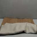 2' x 4' Entryway Rug, Boho Small Area Rug, Machine Washable, Woven Rug, Non-Slip, Vintage Design, Pet Friendly, Soft Faux Fibre, for Indoor Entryways, Bedroom, Kitchens, Front Doors, Light Taupe Brown