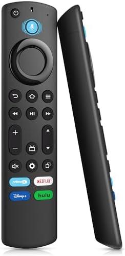 Voice Remote Control for All Firestick Smart TV Remote, Fit for TV Cube/Stick 4K Max/Stick 4K(1st/2nd Gen), FireStick (2nd/3rd Gen)/Lite/HD, Fit for Omni QLED Series, Toshiba/Pioneer/TCL Smart TVs