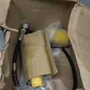 QWORK 20T Mini Hydraulic Cylinder Jack Porta Power Ram 2" Stroke, CP-180 Manual Hydraulic Hand Pump, Single Acting Lifting Cylinders for Machinery Shipbuilding