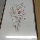 KISSFOX Framed Wildflower Wall Art Floral Canvas Wall Art Flower Pictures Wall Decor Watercolor Daisy Botanical Paintings Set of 3 for Bedroom Bathroom Living Room