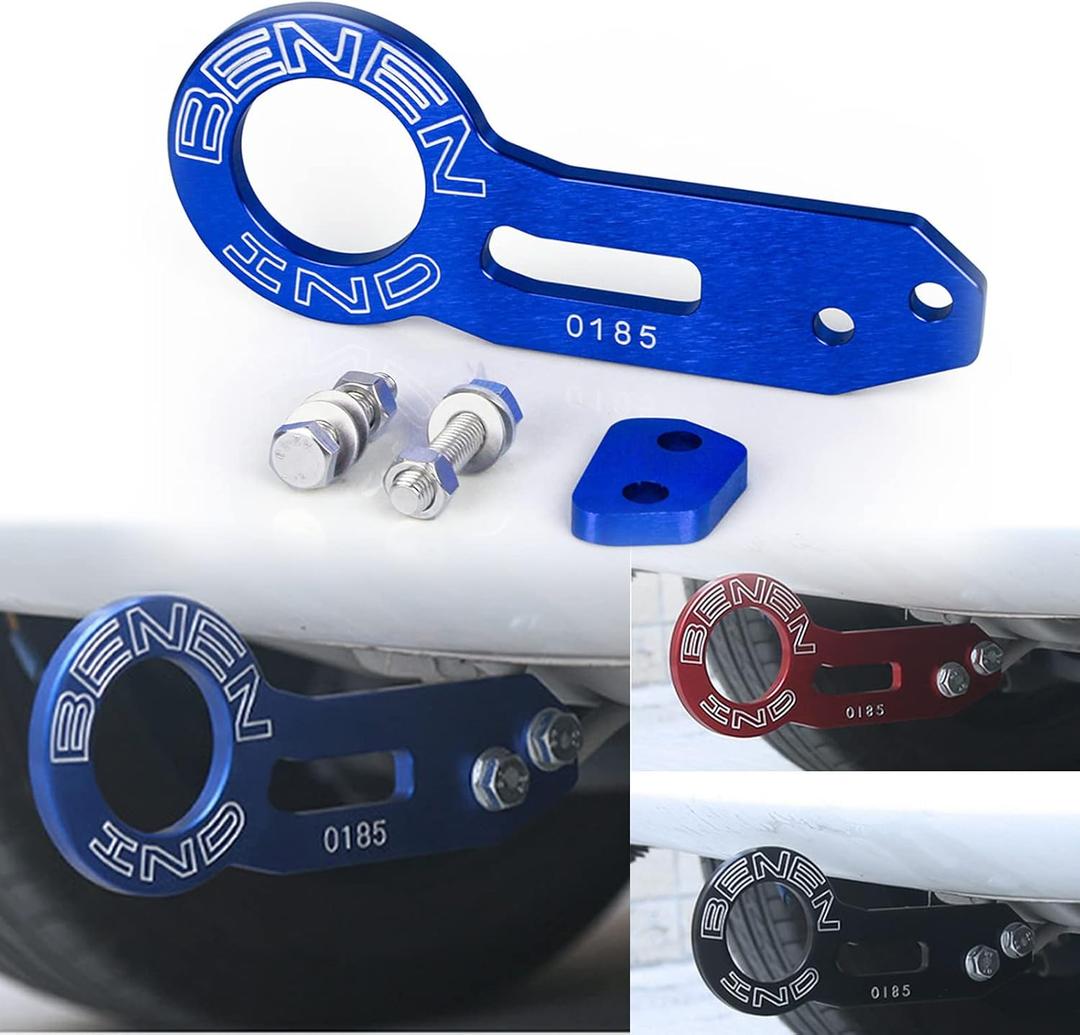 Car Accessories Tow Hook Kit for Universal Car Auto Aluminum Rear Towing Hook (Blue)