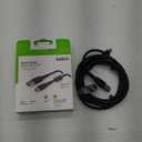 Belkin BoostCharge Braided USB-C to USB-A Cable (2M/6.6ft) for iPhone 16, iPhone 16 Pro, Samsung Galaxy S25, S24, Note20, Google Pixel 9 & 8, iPad Pro, Nintendo Switch 2, Carplay, & More - Black