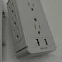Socket Outlet Shelf Wall Outlet Extender with Shelf Surge Protector Wall Plug