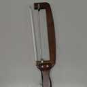 Bread Slicer for Homemade Bread-Adjustable Wooden Sourdough Bread Knife with Thickness Guide,Cutter Tools for Crusty Sourdough & Baguette,Ambidextrous Use,Gift for Baker (Brown)