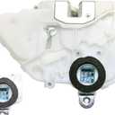 Power Door Lock Actuator w/Latch Assembly Fits for 2006-2011 Honda Civic Front Left/Driver's Door, Replaces OEM 72150-SVA-A14, 72150-SNA-A14, 72046C