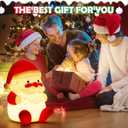 Cute Night Light for Kids, 3 Level Dimmable Bedside Touch Lamp, Silicone Bedside Lamp for Baby and Toddler for Boys, Girls and Children, Christmas Decorations, Cute Gifts