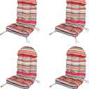 Adirondack Chair Cushions Set of 4, Rocking Chair Cushions High Back, Thickened Patio Chair pad for Indoor and Outdoor, 44''L x 19''W x 4''H