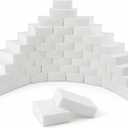 100 Pack Magic Cleaning Sponge Erasers, Non-Scratch Melamine Sponge Bulk Multi-Surface Cleaner Melamine Foam Cleaning Scrubber Pad Sponges for Household Wall Shoes Bathtub Door Shower Bathroom Kitchen
