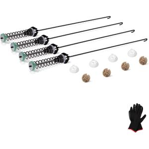 W11130362 Washer-Suspension Rod Kit WTW5000DW2 - Fit for Maytag, Whirlpool, Kenmore Washing Machines, MVWX655DW1, WTW5000DW3, MVWC565FW1, MVWC565FW2, MVWC565FW0, 4PSC (black)