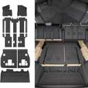 Floor Mats Compatible with 2022-2025 2026 Kia Carnival 8 Seater MPV No Hybrid&Prestige Trunk Liner Cargo Liner Cargo Mat 2024 Carnival Accessories (Floor Mats+Trunk Mat+Backrest Mats)