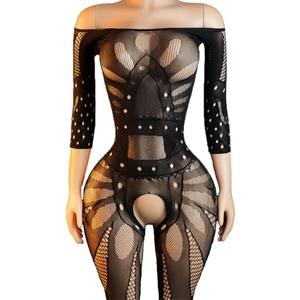 ADSEXY Sexy Lingerie For Women Sheer High Elasticity Bodystocking Bodysuit For Women One Size Fits 80-150lb
