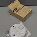 PD 20W C Travel Power Strip, SUPERDANNY 5ft Retractable Extension Cord Fast Charging Station, Portable 3-AC & 3-USB Flat Plug Extension Cord for Home Office, Business Travel, Trip, Cruise, White