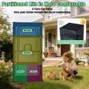 Catio Outdoor Cat Enclosure,4 Tiers Window Catio,Cat Enclosure Sturdy and Durable with Multiple Doors, Easy to Clean(36.2L 36.2W 72.4" H)