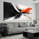 AIXMGSJS Canvas Abstract Wall Art Decor Modern Black and White Wall Art Prints Canvas Art Wall Decor Wall Art Pictures for Living Room Abstract Artwork for Walls Bedroom Office Decor 20" X 40"