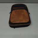 FADEON Sling Bags for Women Crossbody Bags, Designer PU Leather Sling Purse Multi-Pocket Packs with Card Slot Black Brown
