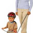 Radio Flyer 34TX Kids Beginner Classic Steel Framed 10 Inch Front Wheel Adjustable Seat Tricycle with 3 Position Push Handle, Red, 10-12 Inches