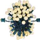 Globe String Lights, 70 LED Mix-Ball Fairy Lights Plug in UL Listed Christmas Tree Lights 19Ft Christmas Outdoor Indoor Fairy Lights for Bedroom Tree Patio Party Garden Wedding, Warm White