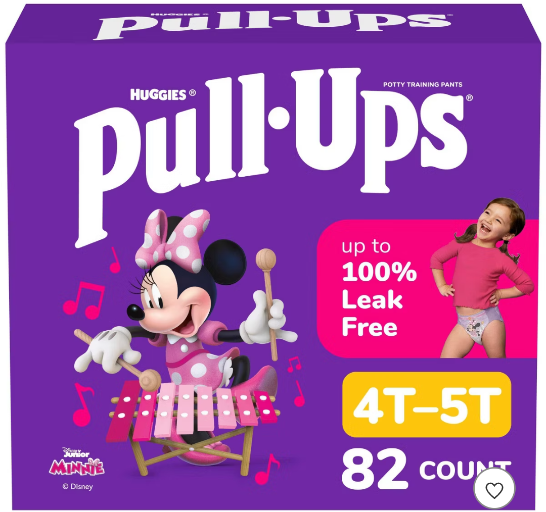 Pull-Ups Girls' Learning Designs Training Pants- Size 4T-5T - 82ct