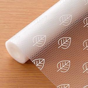 Cooyes Shelf Liner Drawer Liners, Shelf Liners for Kitchen Cabinets, Non-Adhesive Cabinet Liner, EVA Waterproof Non-Slip Refrigerator Liners for Kitchen Drawers（11.8" W x 118" L）