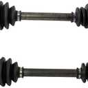 TRQ Front Driver and Passenger Side CV Axle Assembly Set 2 Piece Compatible with 2003-2006 Hyundai Santa Fe V6 3.5L 4WD