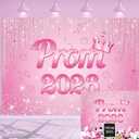 XCKALI Pink Prom 2026 Graduation Backdrop 8x6FT