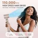 8-in-1 Hot Air Styler & Hair Dryer Brush Set, 110,000 RPM High-Speed Ionic Multi-Styler with Auto-Wrap Curlers, Diffuser, Volumizing & Thermal Brush for Fast Drying and a Smooth, Shiny Finish
