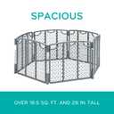 Evenflo Versatile Play Space Adjustable Play Area, 6-Panel (Cool Gray)