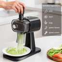 Electric Green Onion Grater, Commercial Spring Onion Cutter, Home Kitchen Shallot Julienne, Stainless Steel Blade Scallion Shredder, Suitable for Chili, Meat, Fish, Green Bean, 3mm