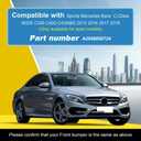 Car Front Bumper Tow Hook Cover Compatible With Sports Mercedes Benz C-Class W205 C300 C43AMG 2015 2016 2017 2018 [Only applicable to sports models]Trailer Cover Cap A2058850724 Towing Eye Cap Black