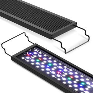 hygger Sun Moon LED Aquarium Light, Full Spectrum Fish Tank Light Day-Night Dual Timer, Adjustable 6 Timer 10 Brightness 8 Colors for Planted Freshwater Tank (20W for 18~24in Long Tank)
