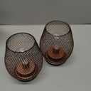 NEEDOMO 2 Pack Battery Operated Lamp Outdoor Table Lantern, LED Table Lantern with Timer Mode, Vintage Decorative Lights Cordless Lamp Indoor Outdoor Patio Bedroom Living Room with LED Bulb