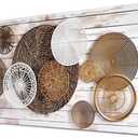 Boho Abstract Canvas Wall Art for Kitchen Picture for Dining Room Rustic Neutral Geometric Basket Painting Wall Decor Farmhouse Prints Minimalist Poster Artwork Home Bedroom Decorations 20x40