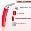 3 x Car Door Handle for Elderly Car Handle Assist for Easy Sit to Stand Assistance Auto Grab Bar Cane Support Aid Portable Assistive Device for Seniors and Handicap - Best Gifts for Elderly (Red-1)